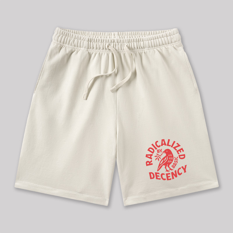Radicalized By Basic Decency Geeky Washed Shorts