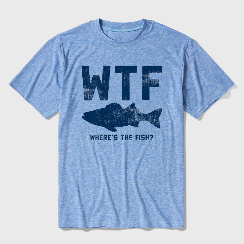 WTF Fish Ultra Soft Heather Tee
