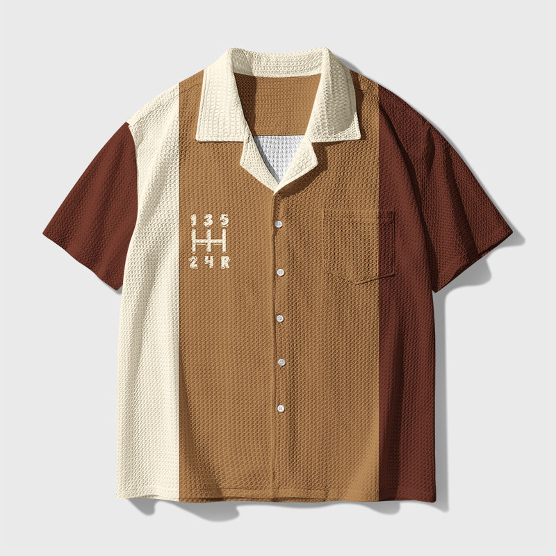 Classically Trained Geek Waffle Knit Crochet Shirt
