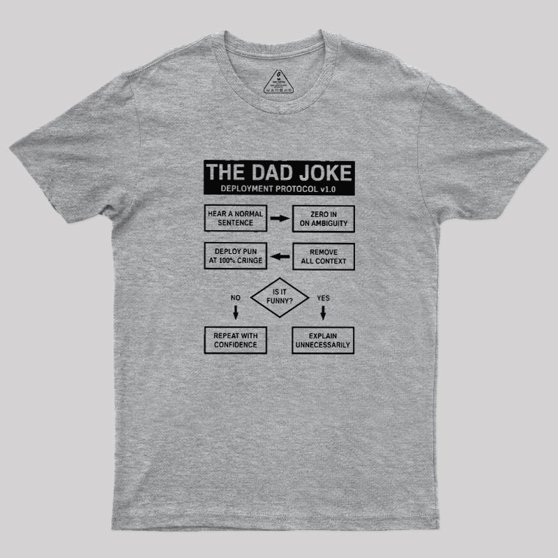 Dad Jokes Cringe Deployment Protocol Geek T-Shirt