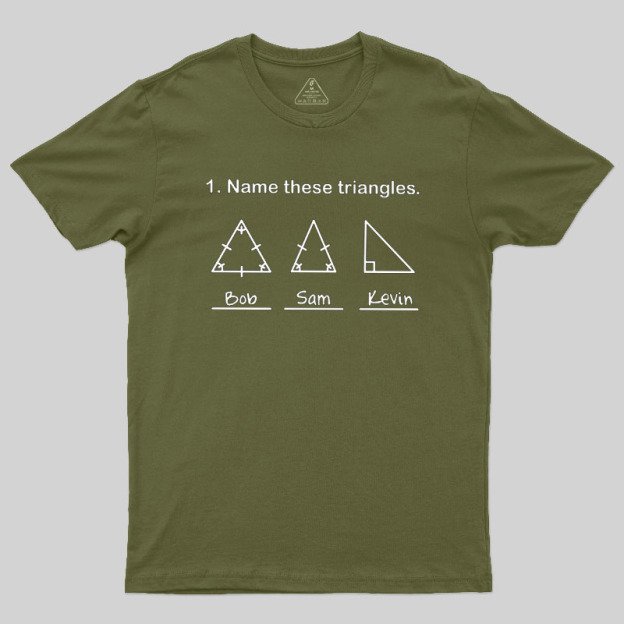 Name These Triangles Geek T-Shirt