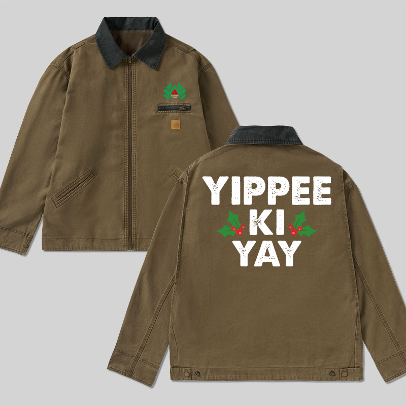 Yippee Ki Yay Christmas Classic Work Jacket