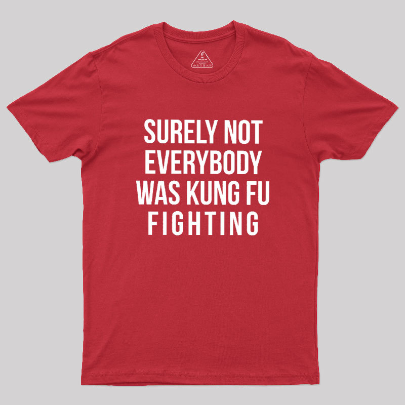 Surely Not Everybody Was Kung Fu Fighting Geek T-Shirt