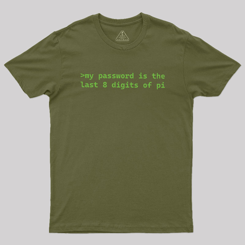 The Last 8 Digits Of Pi Geek T-Shirt