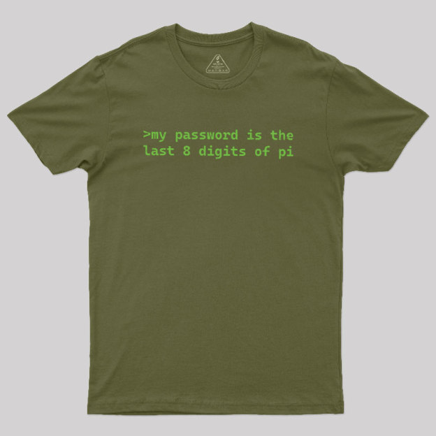 The Last 8 Digits Of Pi Geek T-Shirt