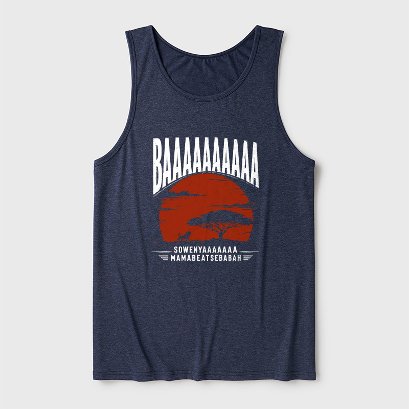 Baaa Sownyaaa Mamabeatsebabah Ultra Soft Heather Tank
