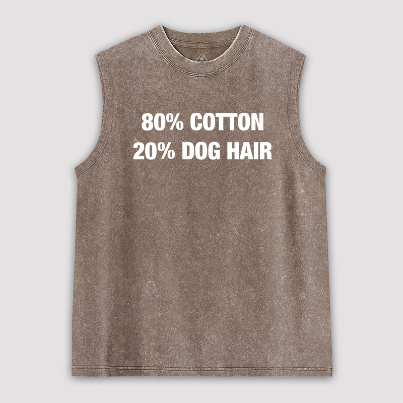 80 Cotton 20 Dog Hair Unisex Washed Tank