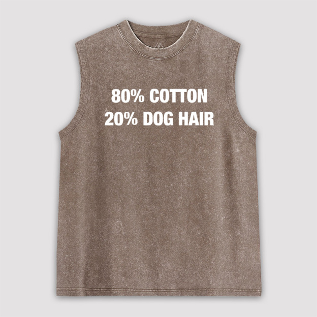 80 Cotton 20 Dog Hair Unisex Washed Tank