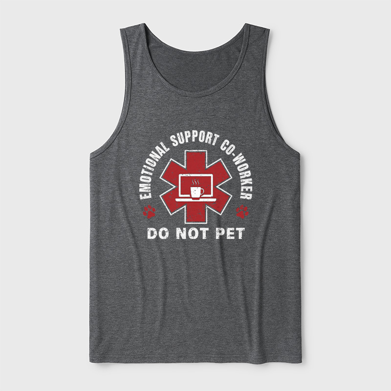 Emotional Support Co-worker Ultra Soft Heather Tank