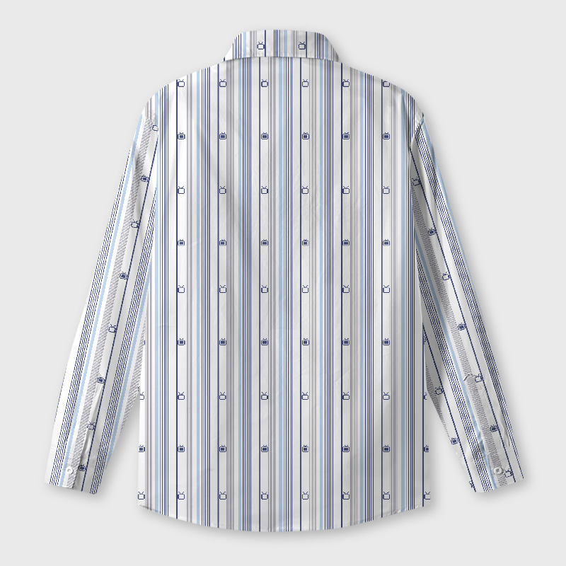 Signal Stripes Geek Long-Sleeved Shirt