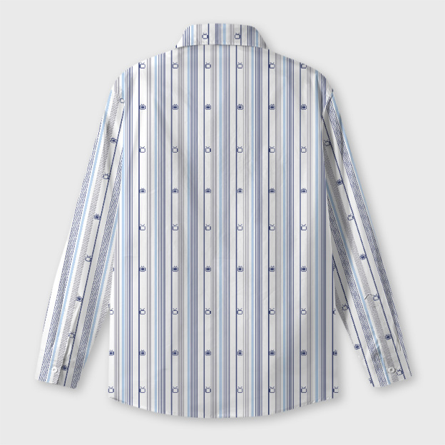 Signal Stripes Geek Long-Sleeved Shirt