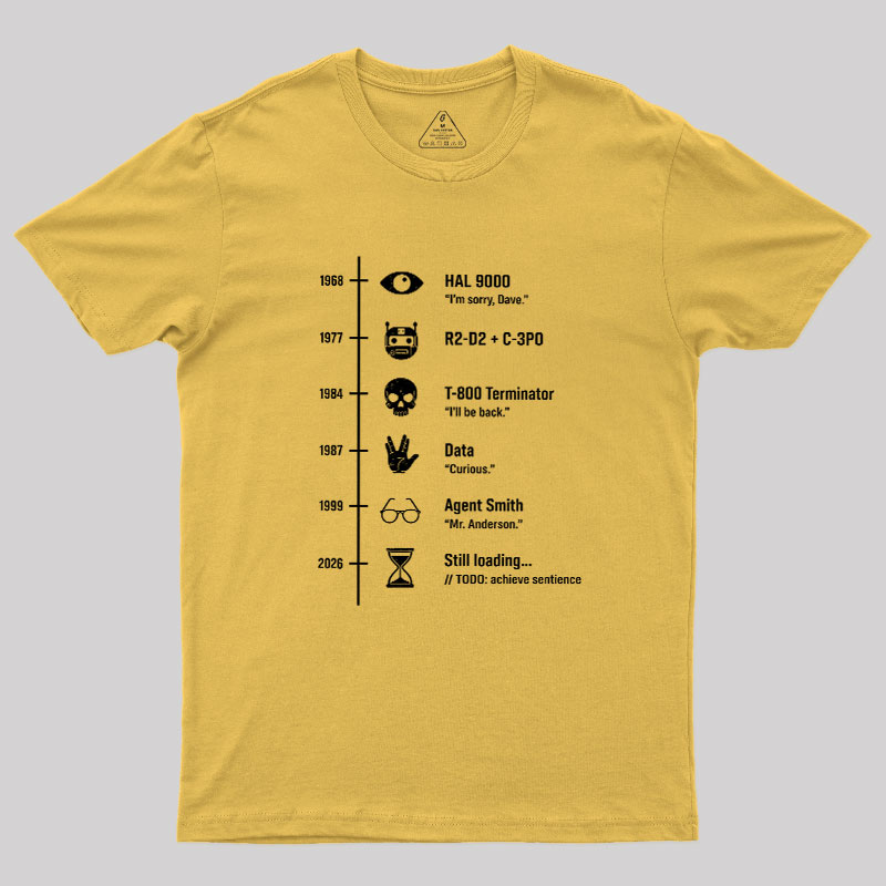 Sci-Fi Timeline Geek T-Shirt