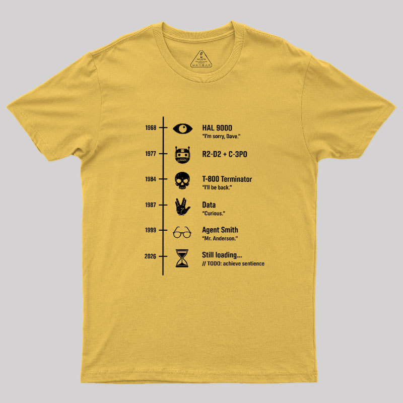 Sci-Fi Timeline Geek T-Shirt