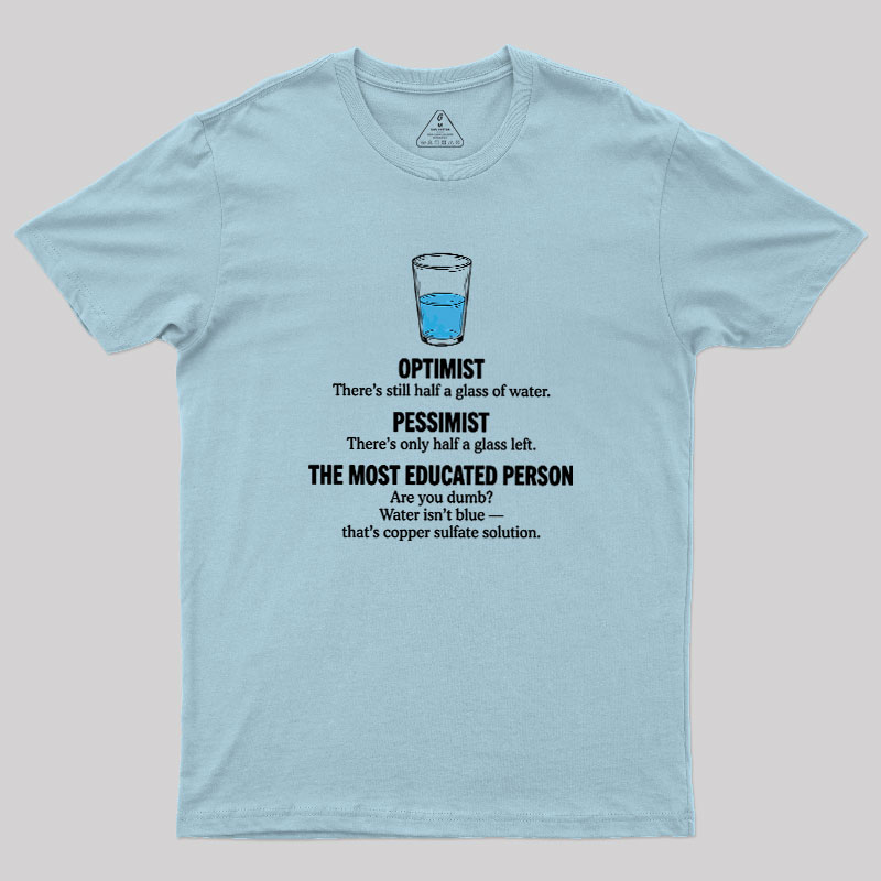 Half-Full Logic Geek T-Shirt
