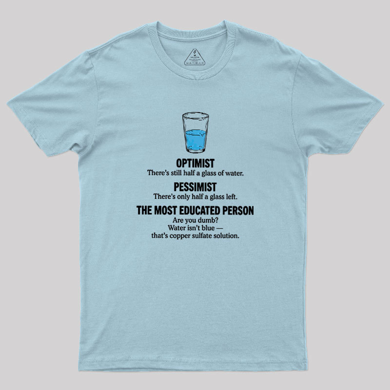 Half-Full Logic Geek T-Shirt