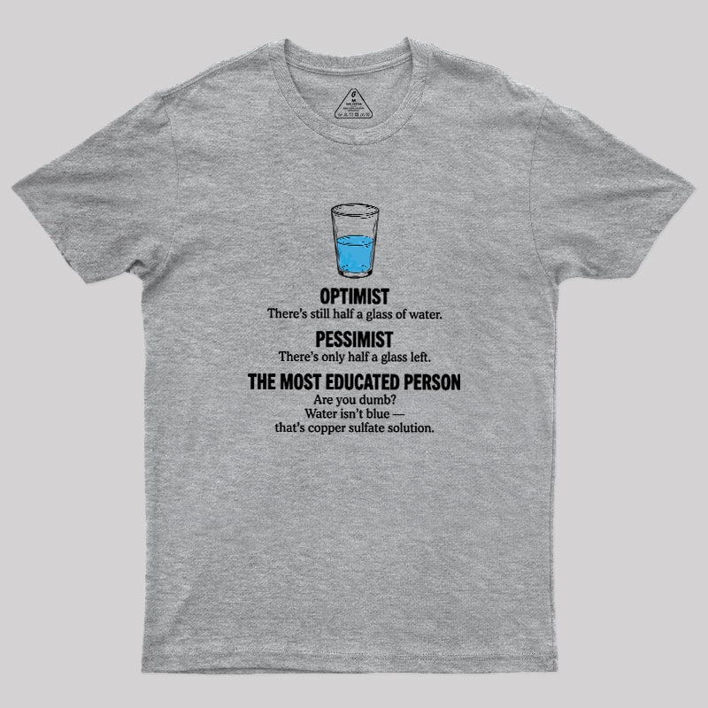 Half-Full Logic Geek T-Shirt