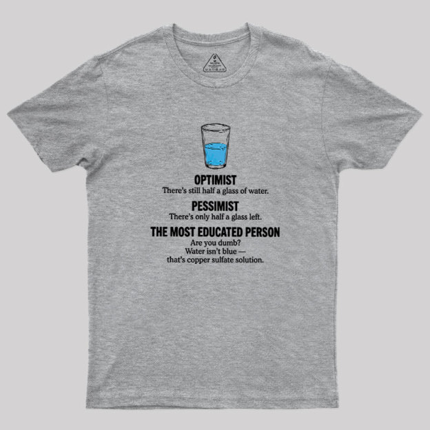 Half-Full Logic Geek T-Shirt