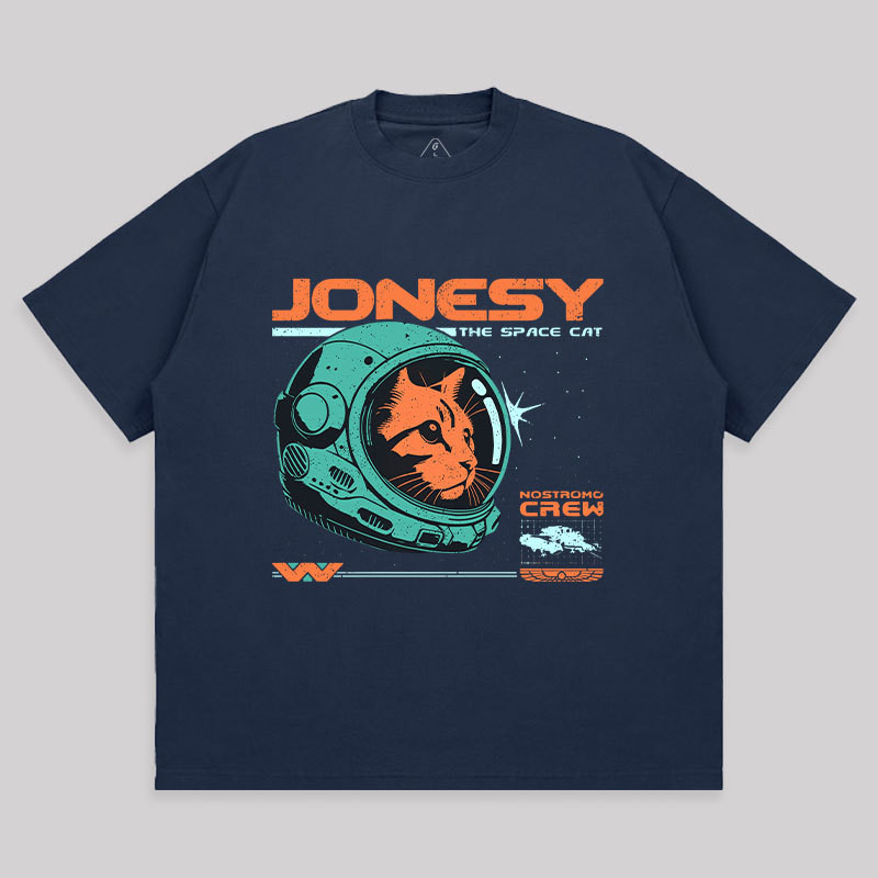 Jonesy The Space Cat Unisex Oversized T-shirt