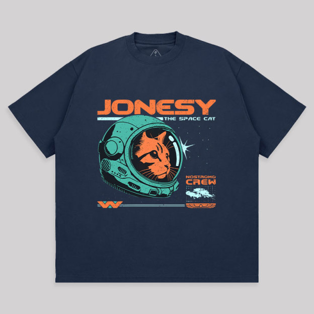 Jonesy The Space Cat Unisex Oversized T-shirt