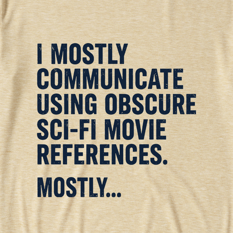 Sci-Fi Movie Reference Ultra Soft Heather Tee