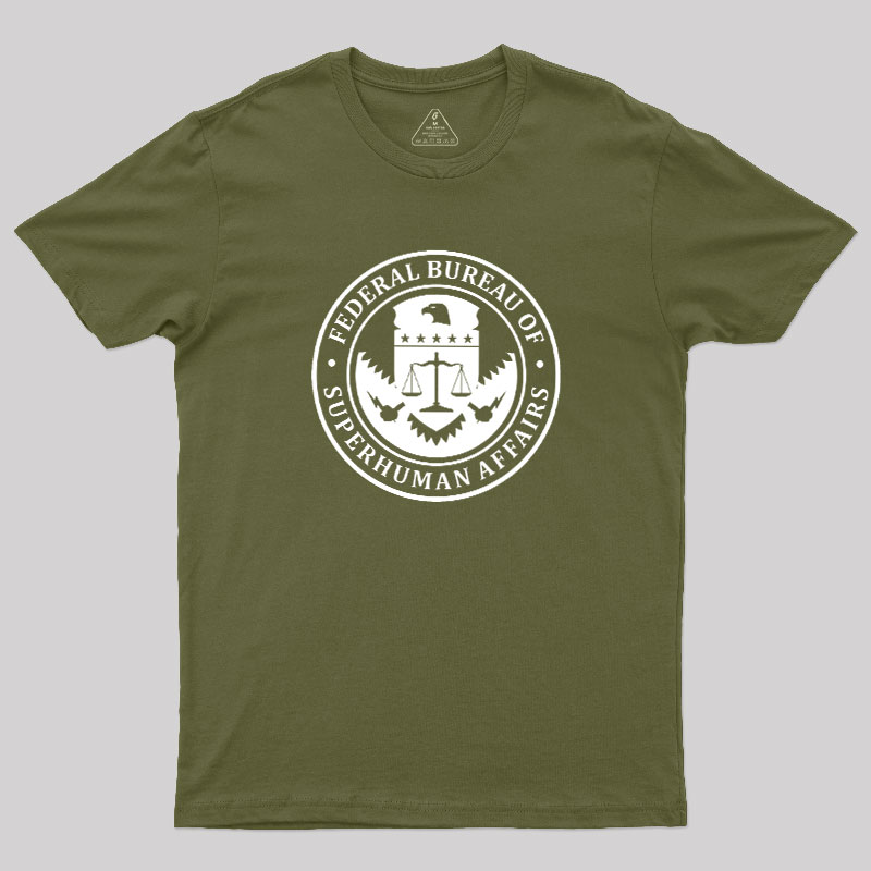 Federal Bureau Of Superhuman Affairs Geek T-Shirt