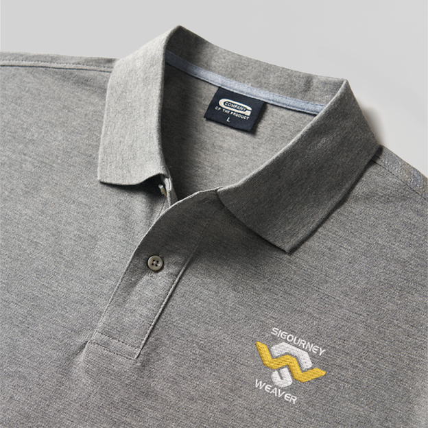 Sigourney Weaver Geek Embroidered Polo Shirt