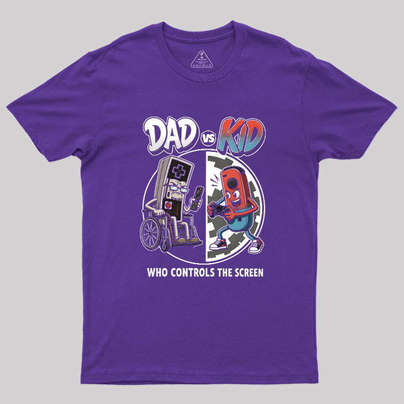 Who Controls The Screen Geek T-Shirt