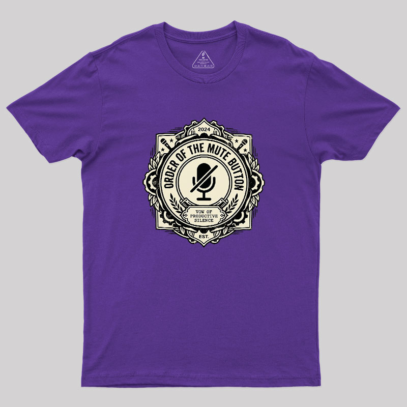 Mute Button Monastery Geek T-Shirt