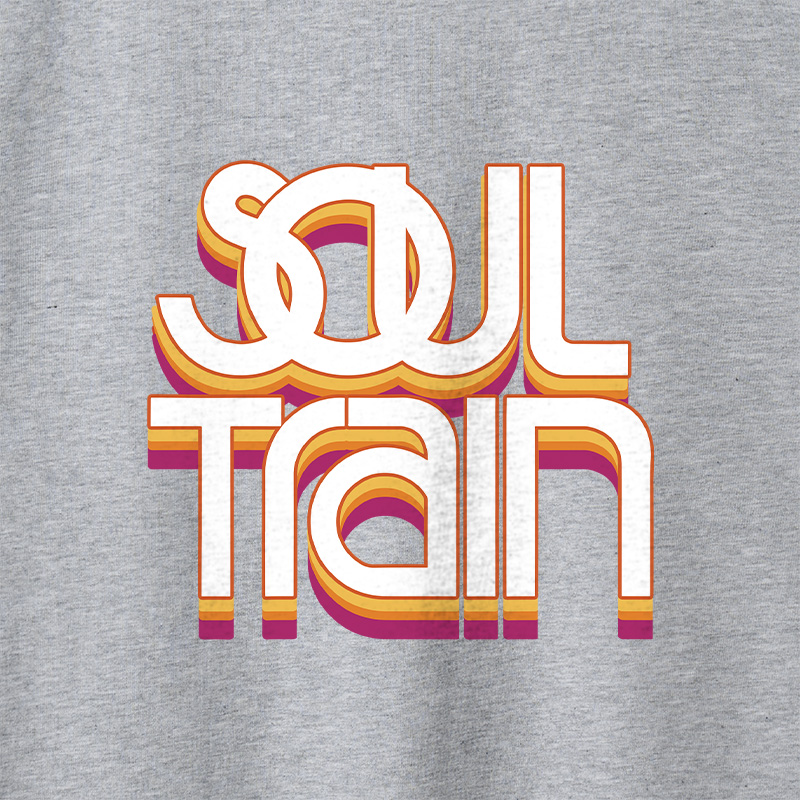 Vintage Soul Train Geek Retro Raglan Long-Sleeve Tee