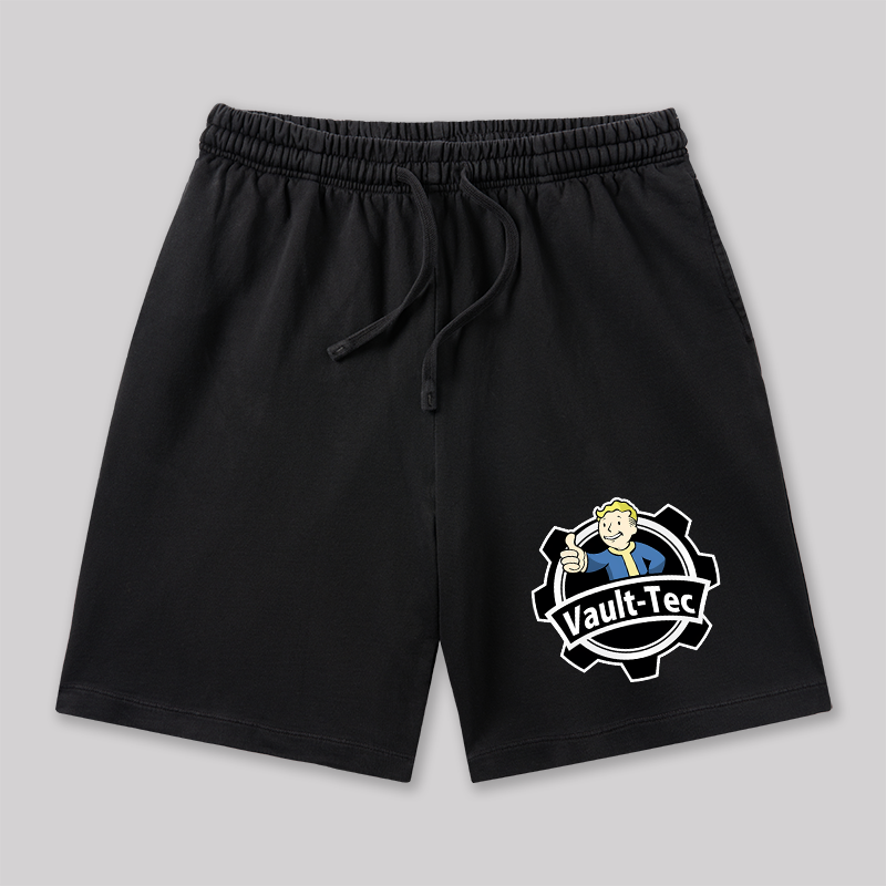 Vault-Tec Funny Game Geeky Washed Shorts