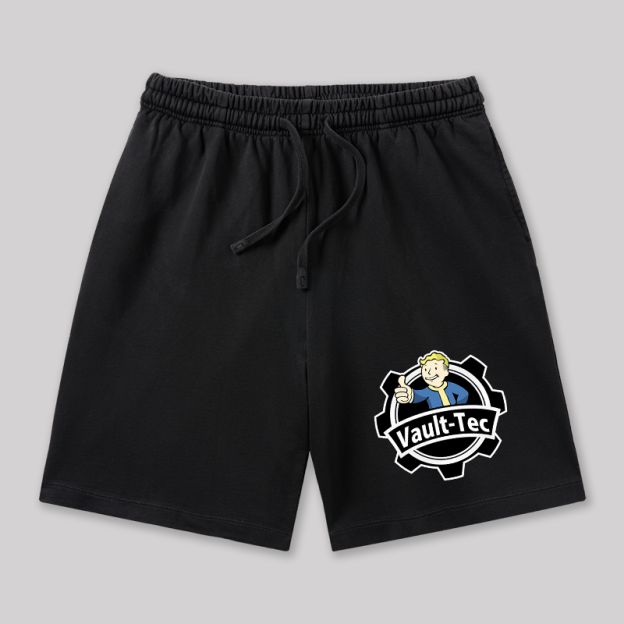 Vault-Tec Funny Game Geeky Washed Shorts