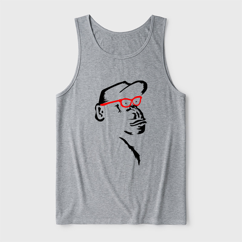 Monkey With Red Ultra Soft Heather Tank