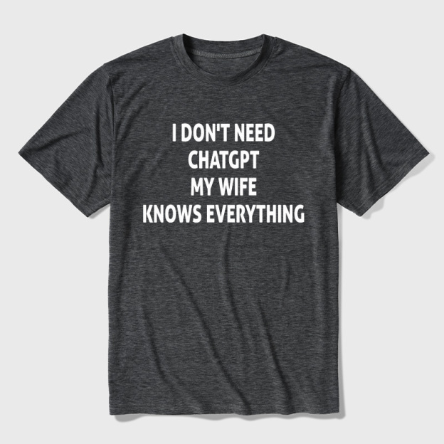 Offline GPT My Wife 1.0 Ultra Soft Heather Tee