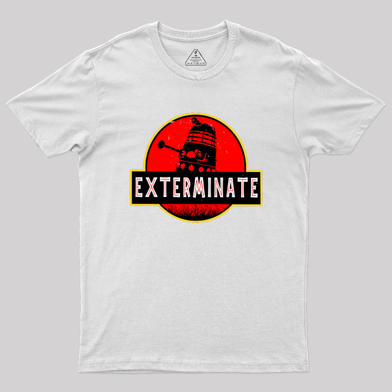 Darlek Exterminate Jurassic Park Dr Who Geek T-Shirt