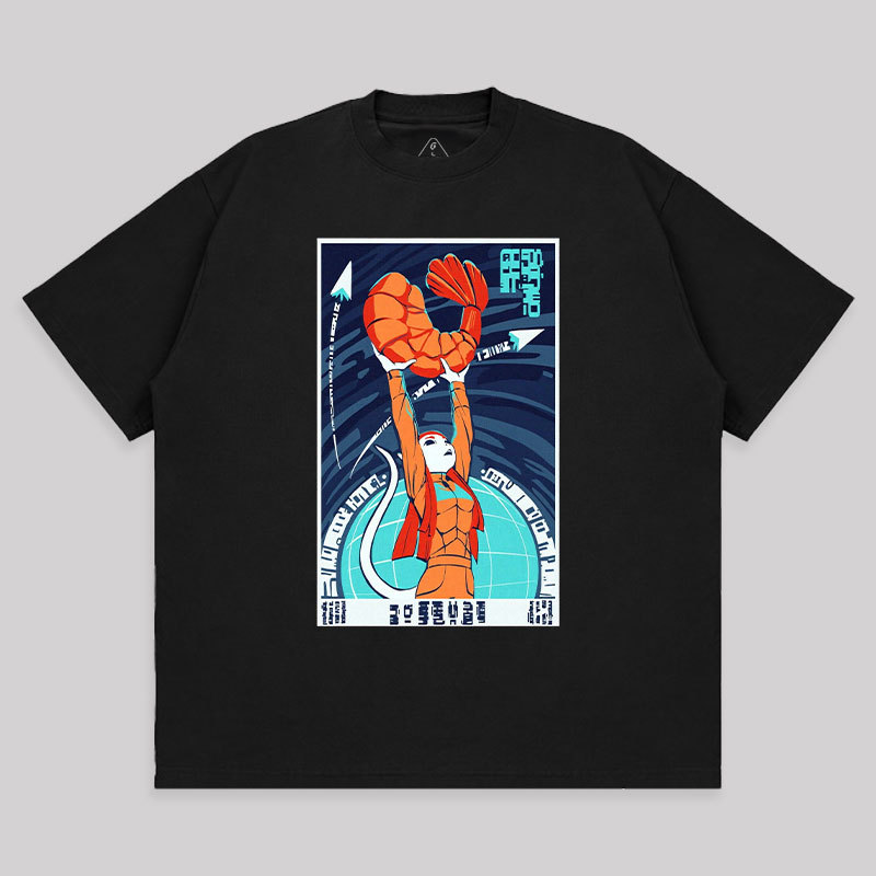 In Shrimp We Trust Unisex Oversized T-shirt