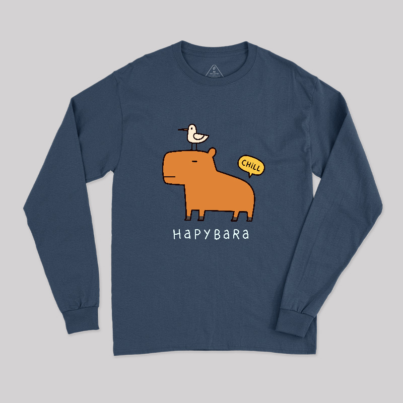 Hapybara Geek Long Sleeve T-Shirt