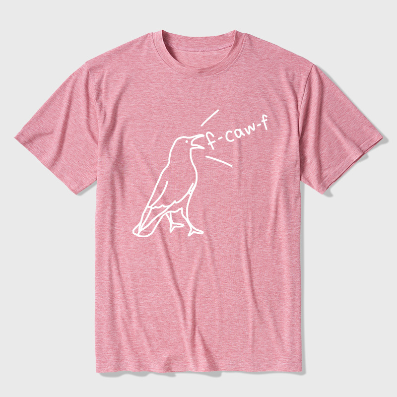 Funny Crow Sarcastic Bird Ultra Soft Heather Tees