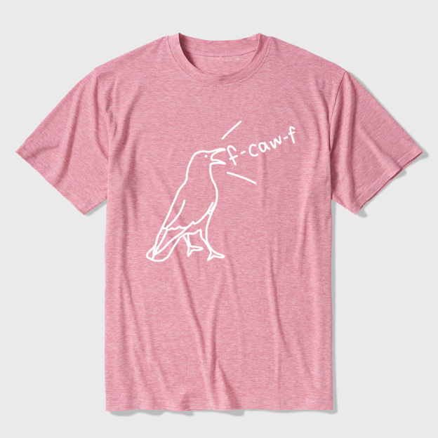 Funny Crow Sarcastic Bird Ultra Soft Heather Tees
