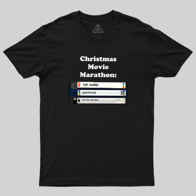 Christmas Movie Marathon Geek T-Shirt