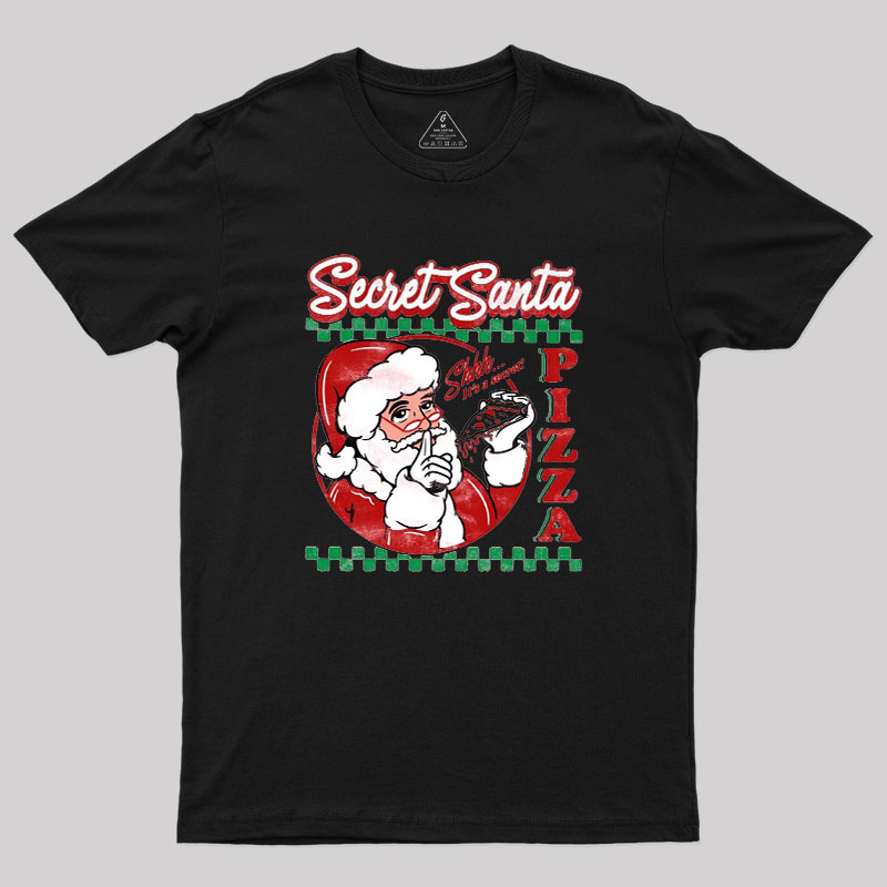 Secret Santa Pizza Geek T-Shirt