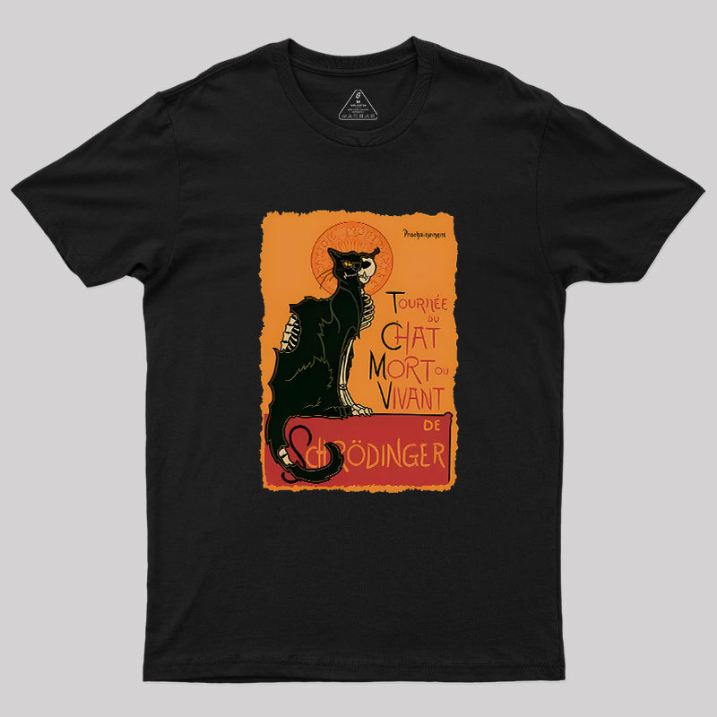 Le Chat Noir De Schr?dinger Geek T-Shirt