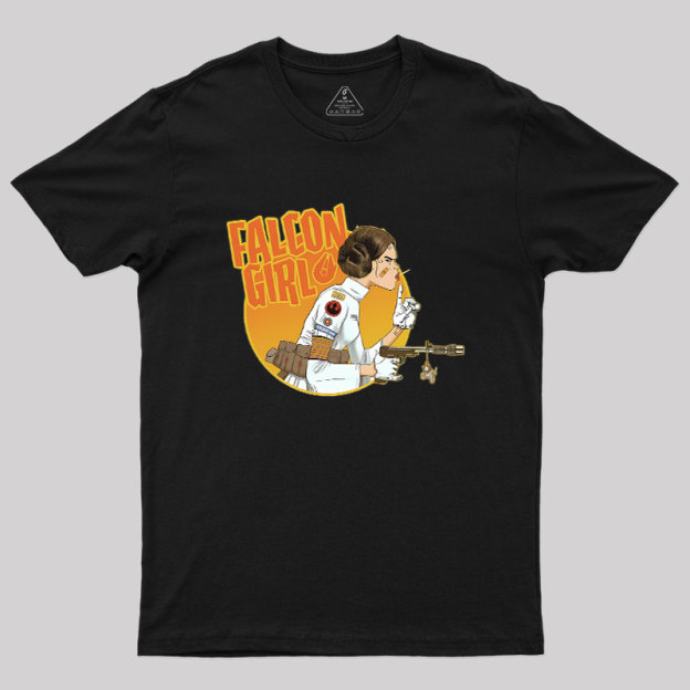 Leia Falcon Girl Geek T-Shirt
