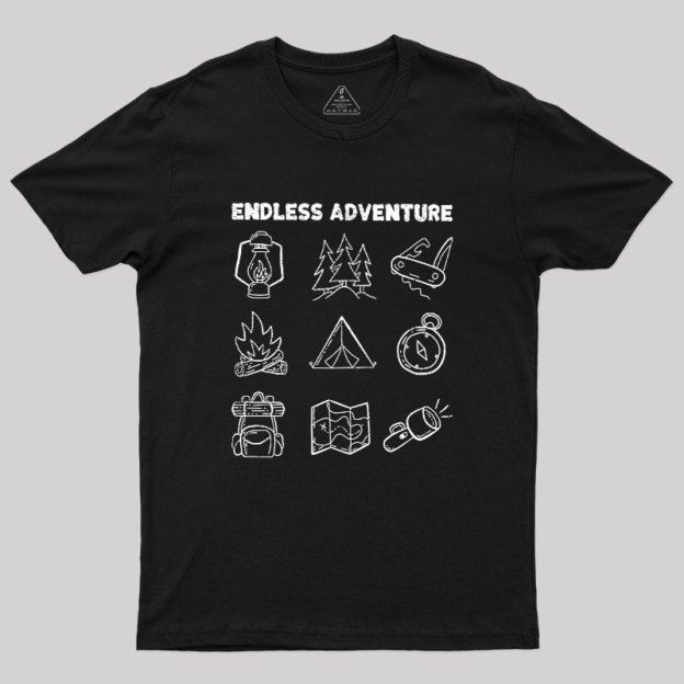 Endless Camping Adventure Geek T-Shirt