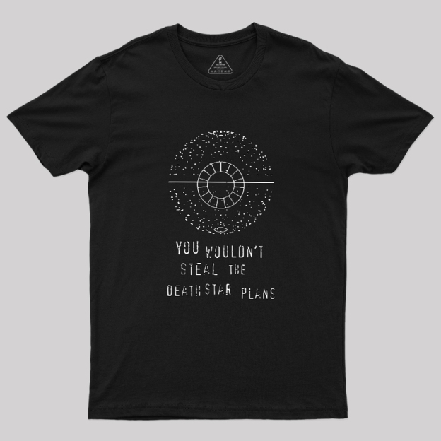 Death Star Plans Geek T-Shirt