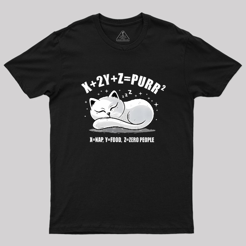 Purrfect Equation Geek T-Shirt