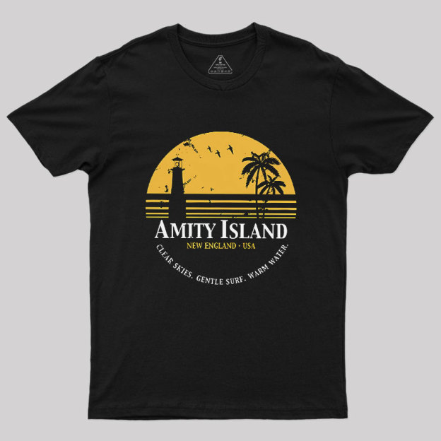 Jaws Inspired Amity Island Geek T-Shirt