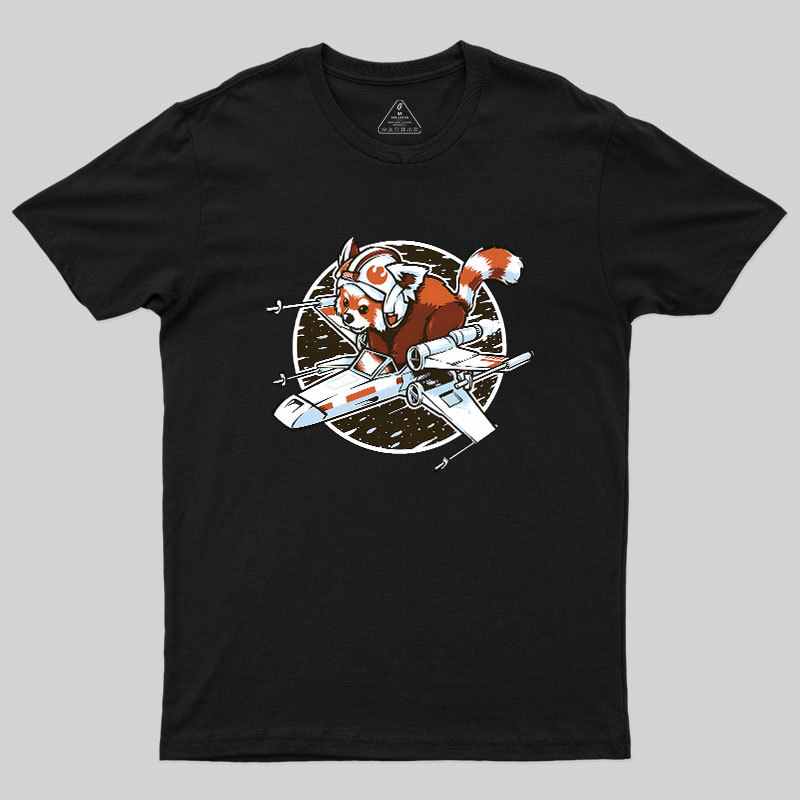 Red panda, Standing By Geek T-Shirt