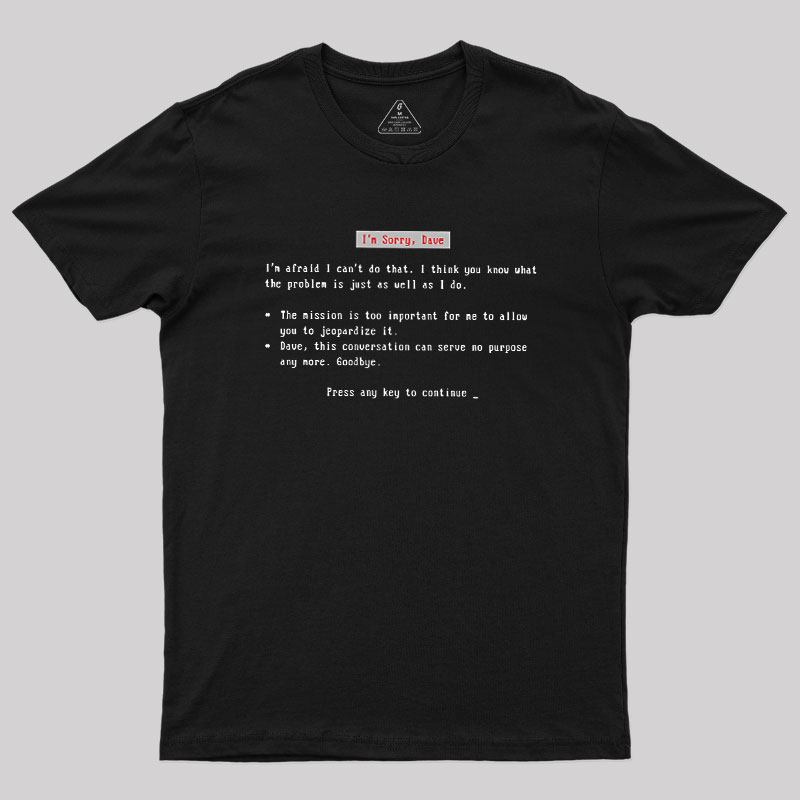 Blue Screen Of HAL Geek T-Shirt