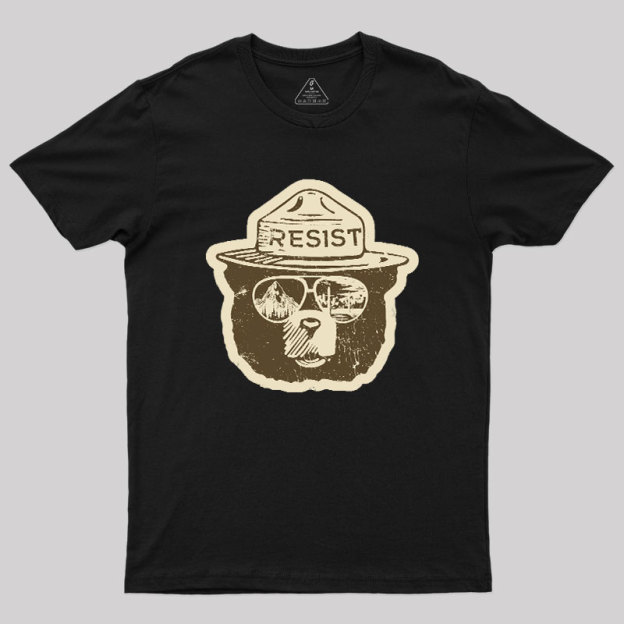 VINTAGE Alt National Park Service Resist Geek T-Shirt