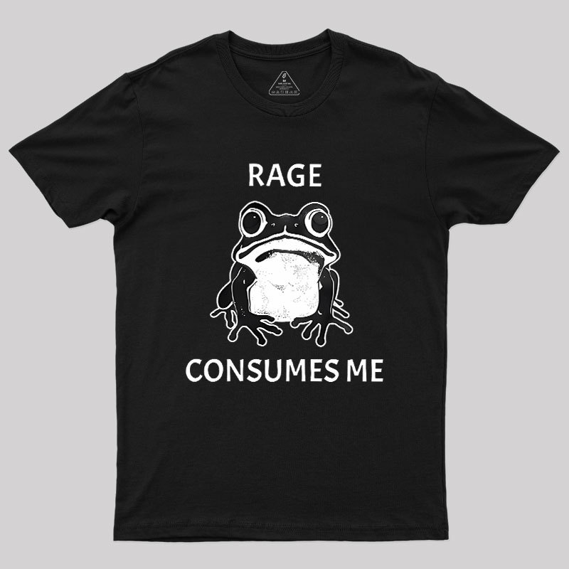 Rage Consumes Me Frog Geek T-Shirt